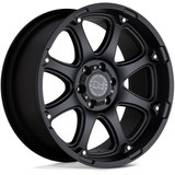 Black Rhino Glamis 17x9 8x6.5" +12mm Matte Black Wheel Rim 17" Inch 1790GLA128165M22