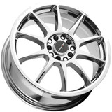 Vision 425 Bane 15x6.5 5x100/5x4.5" +38mm Chrome Wheel Rim 15" Inch 425-5618C38