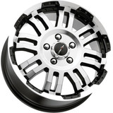 Vision 375 Warrior Van 18x7.5 6x130 +55mm Black/Machined Wheel Rim 18" Inch 375XL8763GBMF55