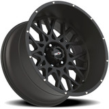 Vision 412 Rocker 24x12 5x5" -51mm Satin Black Wheel Rim 24" Inch 412-24273SB-51
