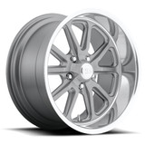 (Set of 4) Staggered US Mags U111 Rambler 17x7,17x8 5x4.75" Gunmetal Wheels Rims U11117706140-U11117806145