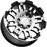 Vision 375 Warrior Trailer 15x6 6x5.5" +0mm Black/Machined Wheel Rim 15" Inch 375VT5683GBMF0