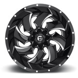 Fuel D574 Cleaver 20x9 8x6.5" +1mm Black/Milled Wheel Rim 20" Inch D57420908250