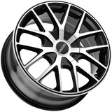 Touren TR60 18x8 5x108/5x4.5" +40mm Black/Machined Wheel Rim 18" Inch 3260-8814B