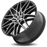 DRW D17 17x7 4x108/4x4.5" +40mm Black/Machined Wheel Rim 17" Inch D17-17708H1084073BMF