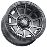 Icon Alloys Victory 17x8.5 6x135 +6mm Black/Tint Wheel Rim 17" Inch 3017856350SSBT