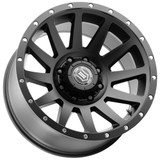 Icon Alloys Compression 20x10 8x180 -19mm Satin Black Wheel Rim 20" Inch 2020108947SB