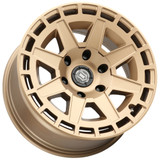 Icon Alloys Compass 17x8.5 6x5.5" +0mm Satin Brass Wheel Rim 17" Inch 3217858347BS