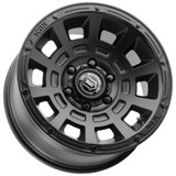 Icon Alloys Thrust 17x8.5 6x135 +6mm Satin Black Wheel Rim 17" Inch 2817856350SB