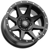 Icon Alloys Rebound 18x9 5x5" -12mm Satin Black Wheel Rim 18" Inch 1818907345SB