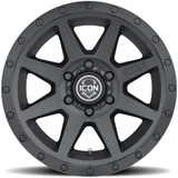 Icon Alloys Rebound 18x9 5x5" -12mm Double Black Wheel Rim 18" Inch 1818907345DB