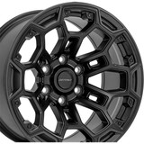 Defiant DF03 18x9 6x5.5" -12mm Black/Gunmetal Wheel Rim 18" Inch DF03-18090-6550-12B1G1