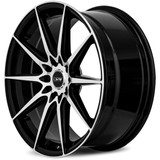 DRW D19 18x8 5x108/5x4.5" +38mm Black/Machined Wheel Rim 18" Inch D19-188010H1083873BMF