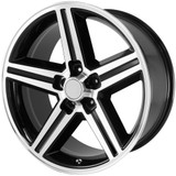 Eclipse Replicas 248 IROC 22x9.5 5x120 +10mm Black/Machined Wheel Rim 22" Inch REP248-22966BM