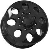 Set of 6-20" Inch Ion 167 Dually 8x200 Gloss Black Wheels Rims 167-2877GB-6