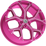 Xcess X05 18x8.5 5x4.5" +35mm Pink/Milled Wheel Rim 18" Inch X0588551435PKML