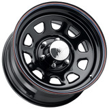 Allied 51 Daytona 16x7 5x135 +0mm Black w/Cap Wheel Rim 16" Inch 5167035