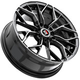 Spec-1 SP-76 15x6.5 5x100/5x4.5" +20mm Black/Machined Wheel Rim 15" Inch SP-7615652320BM