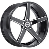Strada S35 Perfetto 26x10 6x5.5" +26mm Black/Milled Wheel Rim 26" Inch S35663926GBML