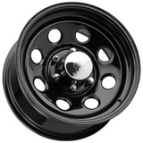 Allied 82 Soft 8 15x8 5x4.5" -19mm Black w/Cap Wheel Rim 15" Inch 8258012