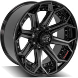 4Play Gen2 4P80R 20x9 8x180 +0mm Black/Tint Wheel Rim 20" Inch 4P80R-20090-8180-0BBT