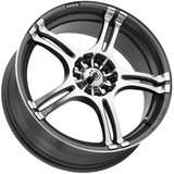 Konig Incident 16x7 5x108/5x115 +40mm Graphite/Machined Wheel Rim 16" Inch 1N76T85406