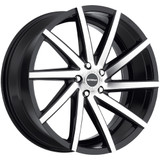 Strada S41 Sega 20x8.5 5x115 +15mm Black/Machined Wheel Rim 20" Inch S41051515GBM