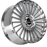 Strada SF68 Martello 20x8.5 5x100/5x4.5" +30mm Chrome Wheel Rim 20" Inch SF6808550330C