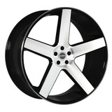 Strada S35 Perfetto 17x7.5 5x4.5"/5x120 +35mm Black/Machined Wheel Rim 17" Inch S35752035GBM