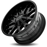 HardRock H700 Affliction 20x12 8x180 -44mm Gloss Black Wheel Rim 20" Inch H700-201278144GB