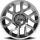Vision 360 Sliver 20x10 6x5.5" -29mm Chrome Wheel Rim 20" Inch 360-20083C-29