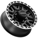 Raceline 953BM Krank Trailer 15x6 6x5.5" +0mm Black/Machined Wheel Rim 15" Inch 953BM-56060