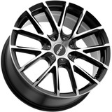 MKW M123 22x9 6x135/6x5.5" +35mm Black/Machined Wheel Rim 22" Inch M123-2290002635B