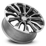 Replica FR203 Denali 12 Spoke 22x9 6x5.5" +28mm Grey/Machined Wheel Rim 22" Inch 203290286510