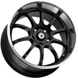 Konig Lightning 16x7 5x100/5x4.5" +40mm Gloss Black Wheel Rim 16" Inch LI67T04405