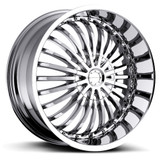 Strada S16 Spina 22x8.5 5x115/5x120 +15mm Chrome Wheel Rim 22" Inch S16250115