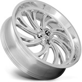 Fuel UTV D203 Kompressor 24x7 4x137 +13mm Polished Wheel Rim 24" Inch D2032470A644