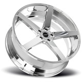 Strada S35 Perfetto 20x8.5 5x120 +15mm Chrome Wheel Rim 20" Inch S35052015