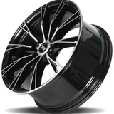 DRW D23 18x8 5x105/5x4.5" +38mm Black/Machined Wheel Rim 18" Inch D23-188010H1053873BMF
