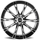 DRW D23 18x8 5x105/5x4.5" +38mm Black/Machined Wheel Rim 18" Inch D23-188010H1053873BMF
