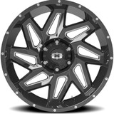Vision 361 Spyder 18x9 6x5.5" +12mm Black/Milled Wheel Rim 18" Inch 361-8983GBMS12