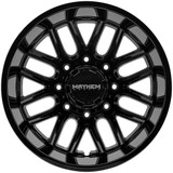 Set of 4-17" Inch Mayhem 8107D Cogent Dually 8x200 Gloss Black Wheels Rims 8107D-7677B-4