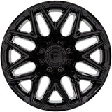 Fuel FC854 Flux 8 20x10 8x180 -18mm Gloss Black Wheel Rim 20" Inch FC854BX20108818N
