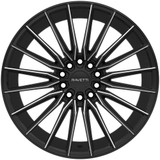 Ravetti M18 18x8 5x112/5x4.5" +38mm Black/Milled Wheel Rim 18" Inch RAV-M18-8845BMW
