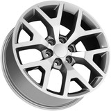 Factory Reproductions FR44 OG Snowflake 20x9 6x5" +27 Silver Wheel Rim 20" Inch 44090276009