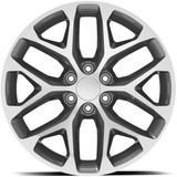 Performance Replicas PR176 Snowflake 22x9 6x5.5" +24 Gunmetal Wheel Rim 22" Inch 176GM-2295824