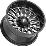 Fittipaldi Off-Road FA08BM 20x10 8x6.5" -19mm Black/Milled Wheel Rim 20" Inch FA08-20108165N19BM
