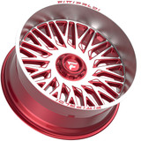Fittipaldi Offroad FA07 22x12 6x135/6x5.5" -44mm Red/Machined Wheel Rim 22" Inch FA07-221263539N44MR