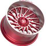 Fittipaldi Offroad FA08 22x12 6x135/6x5.5" -44mm Red/Machined Wheel Rim 22" Inch FA08-221263539N44MR