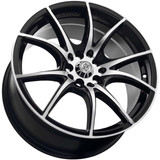 Drag Concepts R27 18x8 5x4.5" +35mm Black/Machined Wheel Rim 18" Inch DC27185545-35GBM